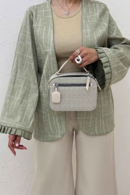 کت ژاکارد مغزی دوزی سر آستین پیله