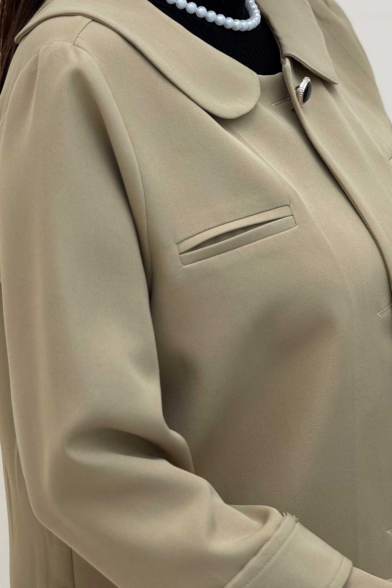 ست کت دامن مازراتی یقه ب ب NICKS