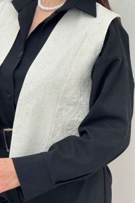 ژیله لینن تیکه سوزن دوزی کد 200