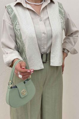 ژیله لینن تیکه سوزن دوزی کد 200