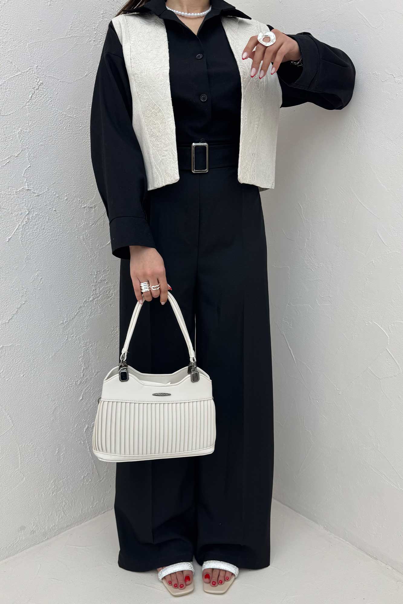 ژیله لینن تیکه سوزن دوزی کد 100