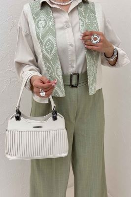 ژیله لینن تیکه سوزن دوزی کد 100