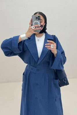 مانتو بلند شانتون پشت کش DORNA