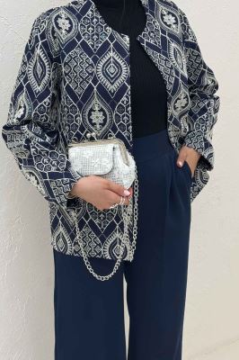 کت تمام سوزن دوزی مینیمال