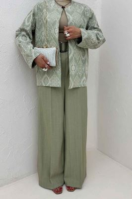 کت تمام سوزن دوزی مینیمال