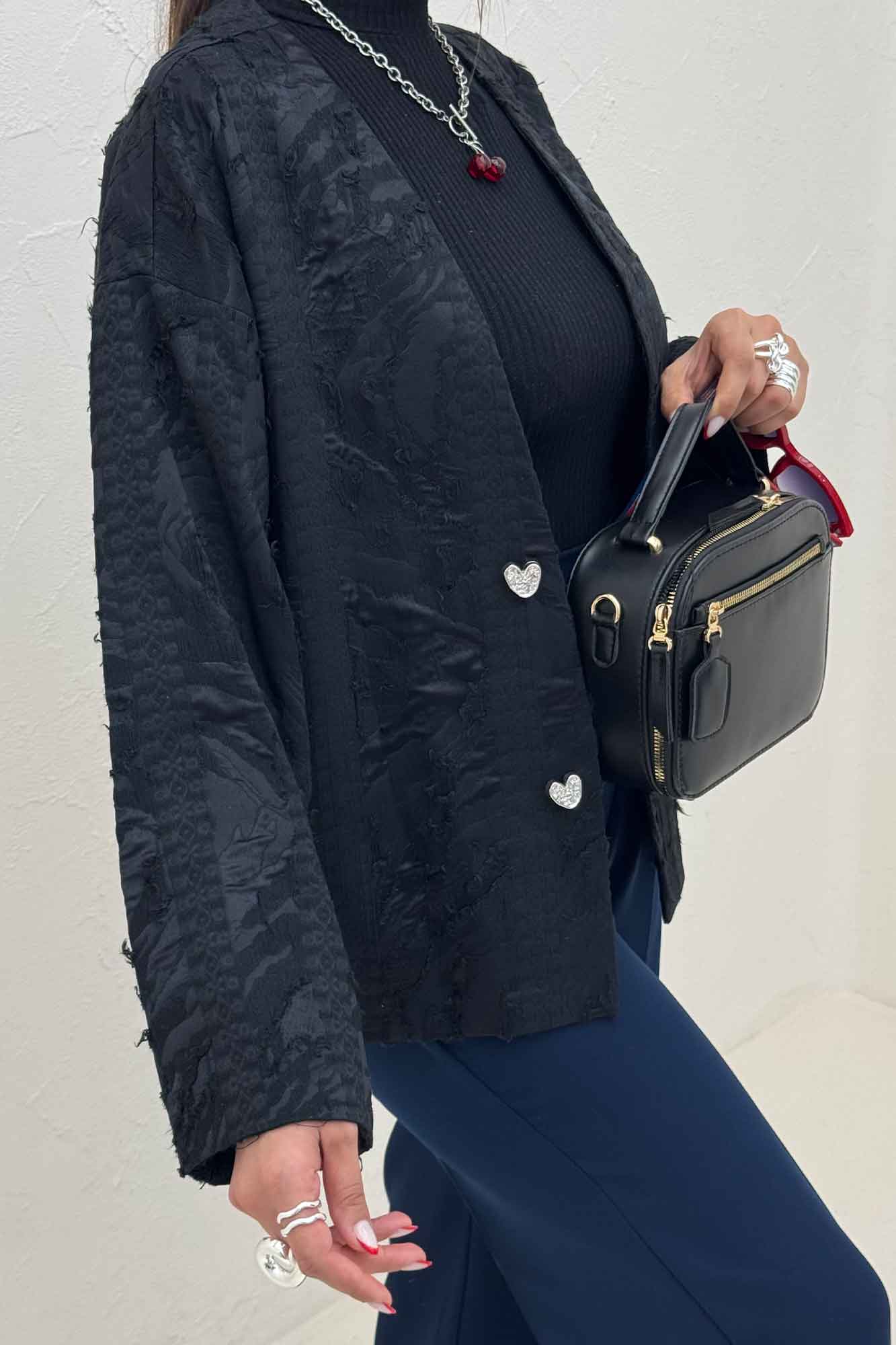 کت ژاکارد ریش ADELIA