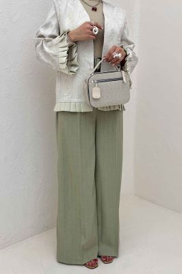 کت ژاکارد ریش دور پیلیسه 