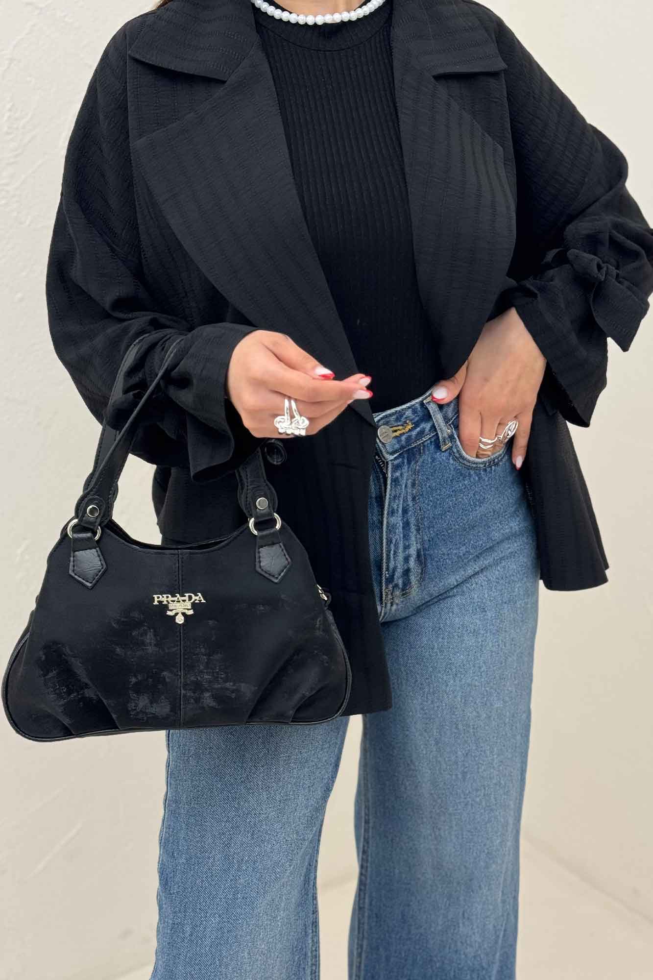 کت چهار دکمه شانتون زیپی آستین بنددار 