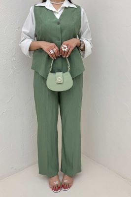 ست جلیقه و شلوار پایین هفتی کریشه