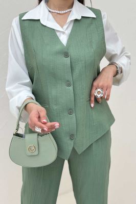 ست جلیقه و شلوار پایین هفتی کریشه