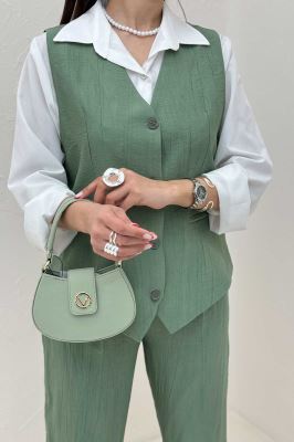 ست جلیقه و شلوار پایین هفتی کریشه