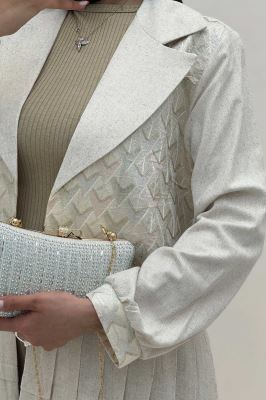 کت لینن سوزن دوزی پایین پیله PERAG طرح 3