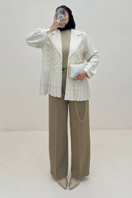 کت لینن سوزن دوزی پایین پیله PERAG طرح 3