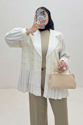 کت لینن سوزن دوزی پایین پیله PERAG طرح 10