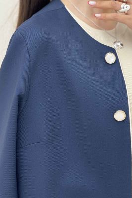 کت مازراتی کجراه مغزی دوزی دو جیب کارلو