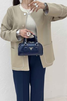 کت مازراتی کجراه مغزی دوزی دو جیب کارلو