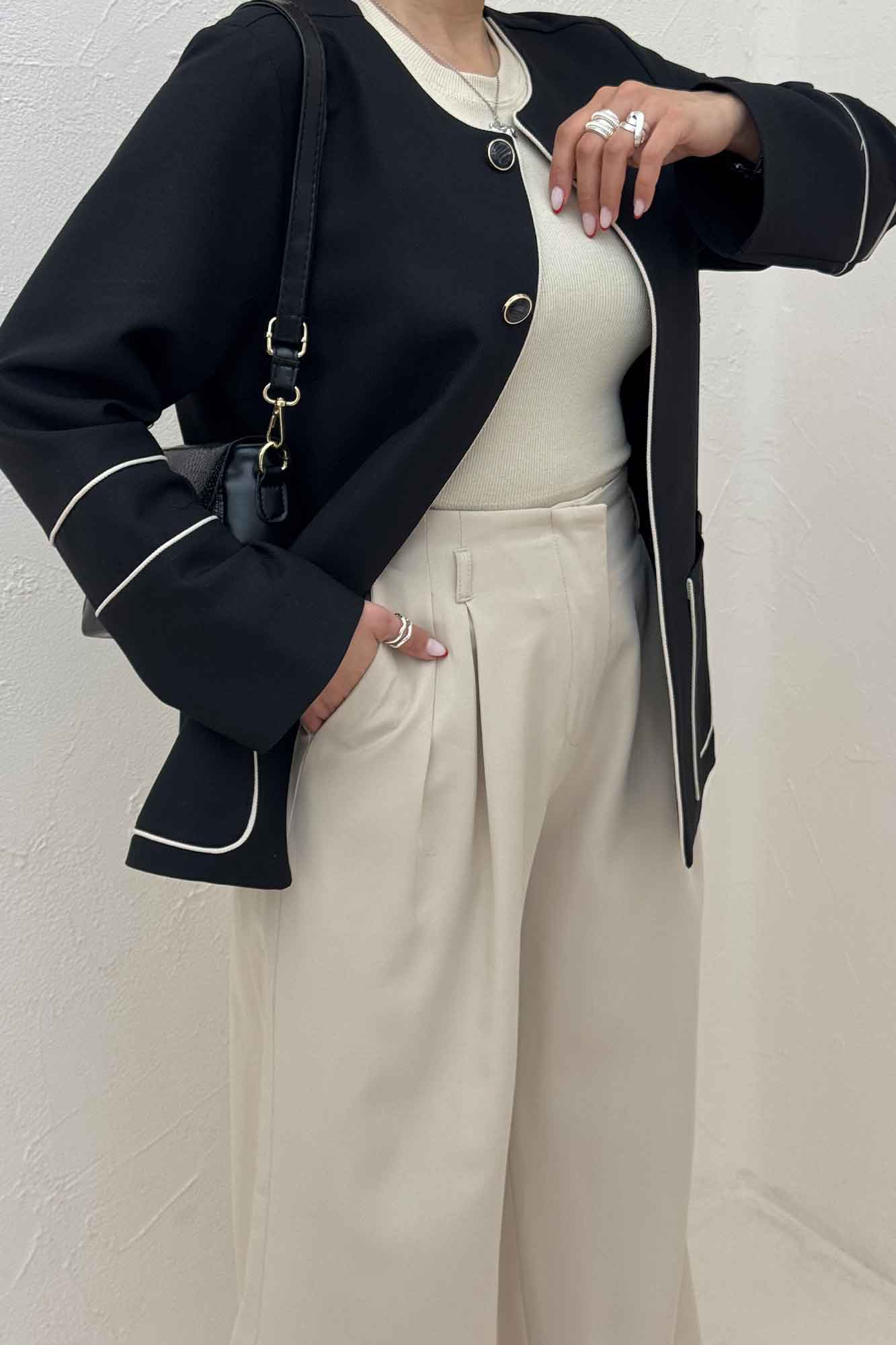 کت مازراتی کجراه مغزی دوزی دو جیب کارلو