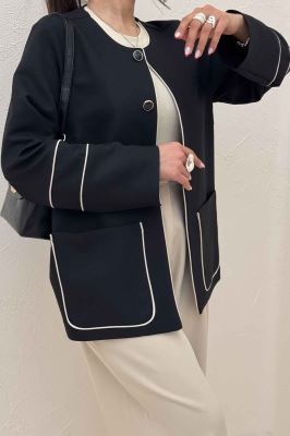 کت مازراتی کجراه مغزی دوزی دو جیب کارلو