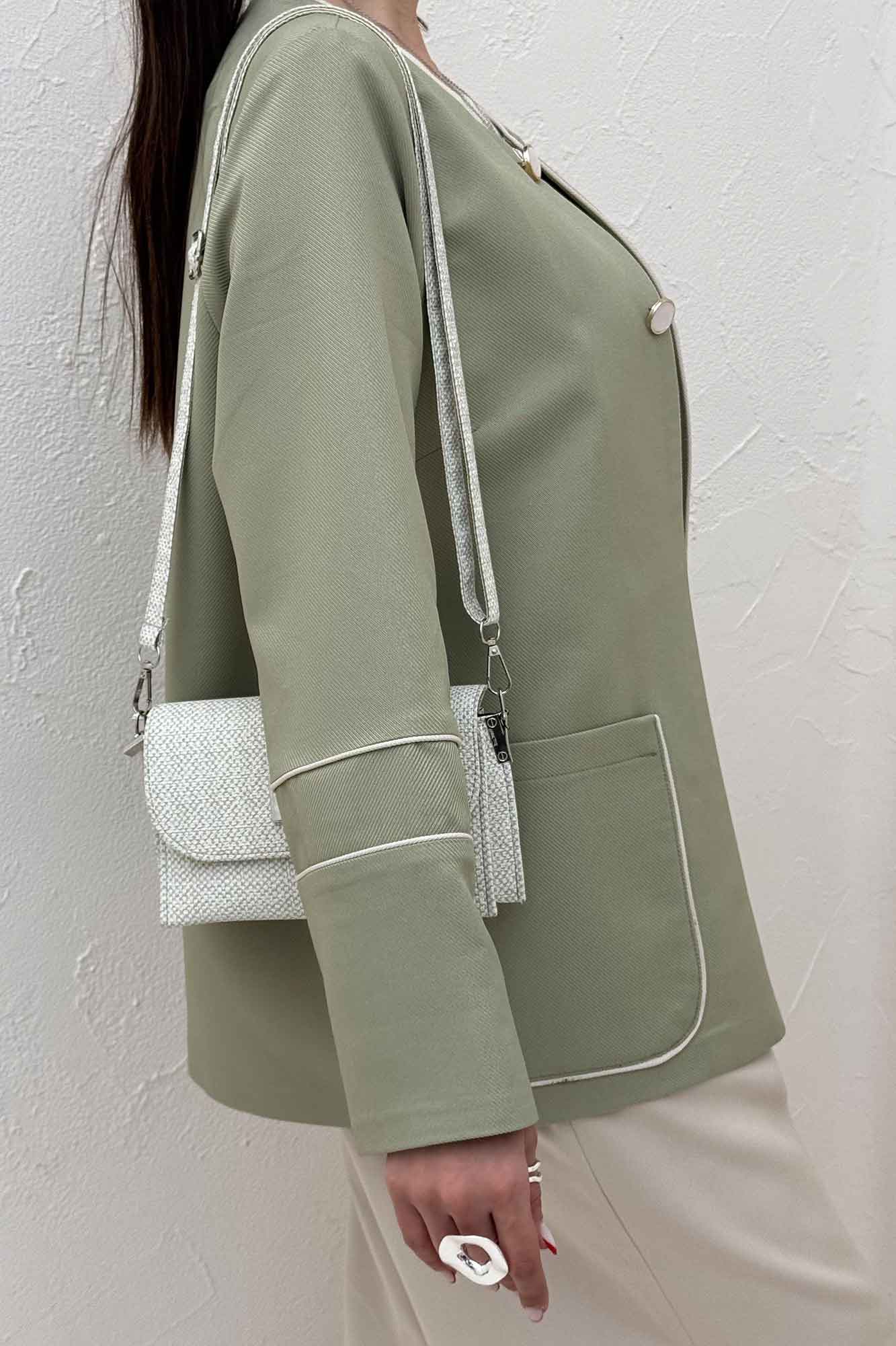 کت مازراتی کجراه مغزی دوزی دو جیب کارلو