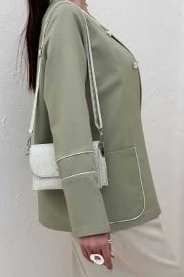 کت مازراتی کجراه مغزی دوزی دو جیب کارلو