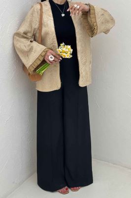 کت کسمه مغزی دوزی سر آستین پیله