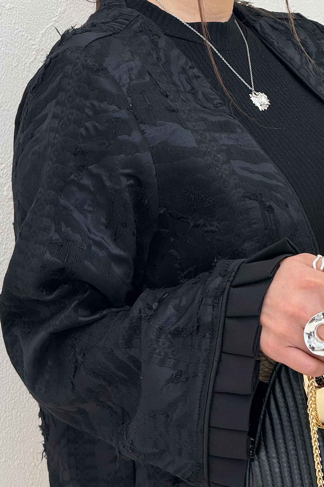 کت کسمه مغزی دوزی سر آستین پیله