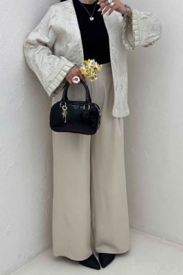 کت کسمه مغزی دوزی سر آستین پیله