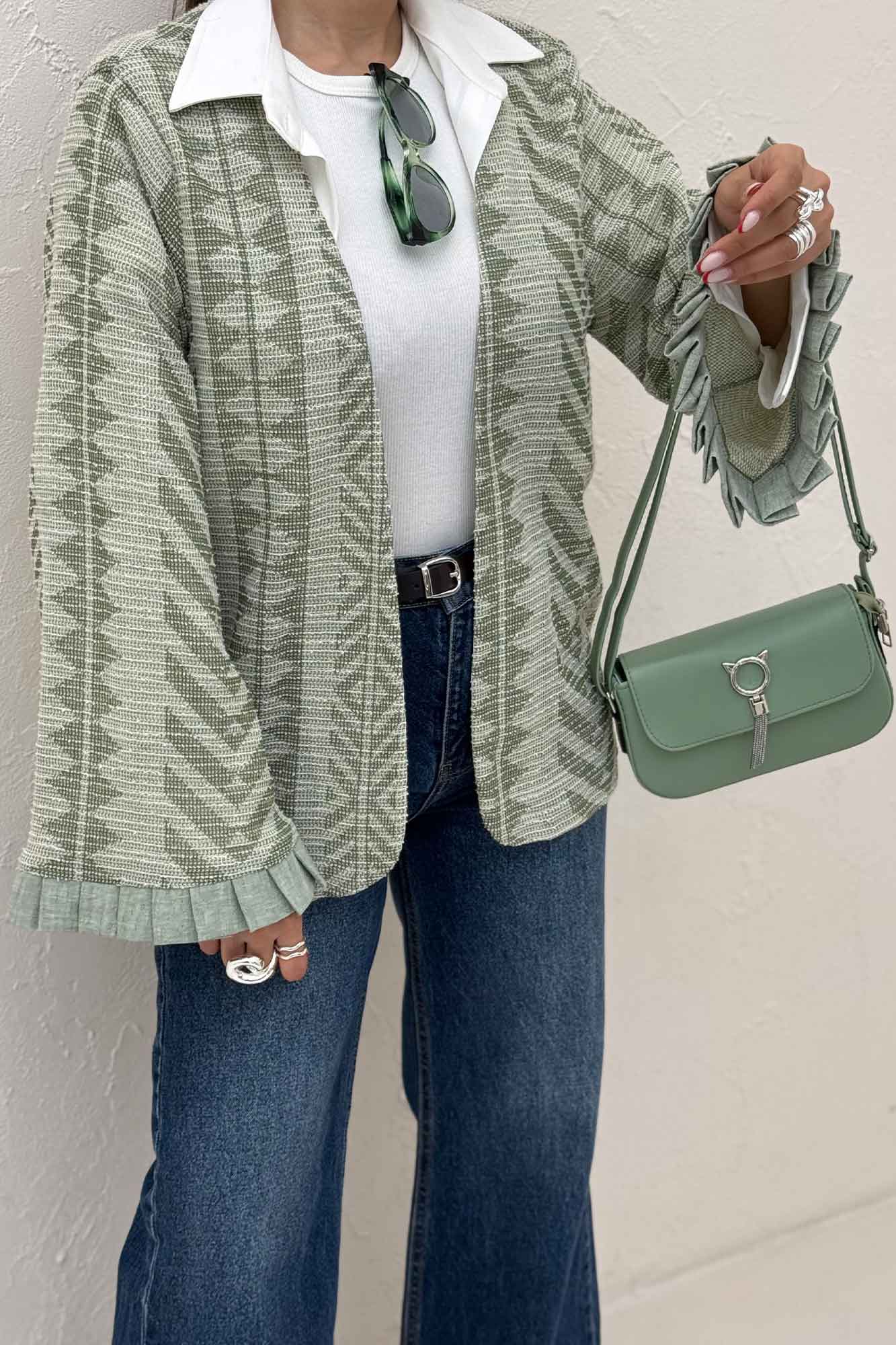 کت مراکشی سر آستین پیله نیل