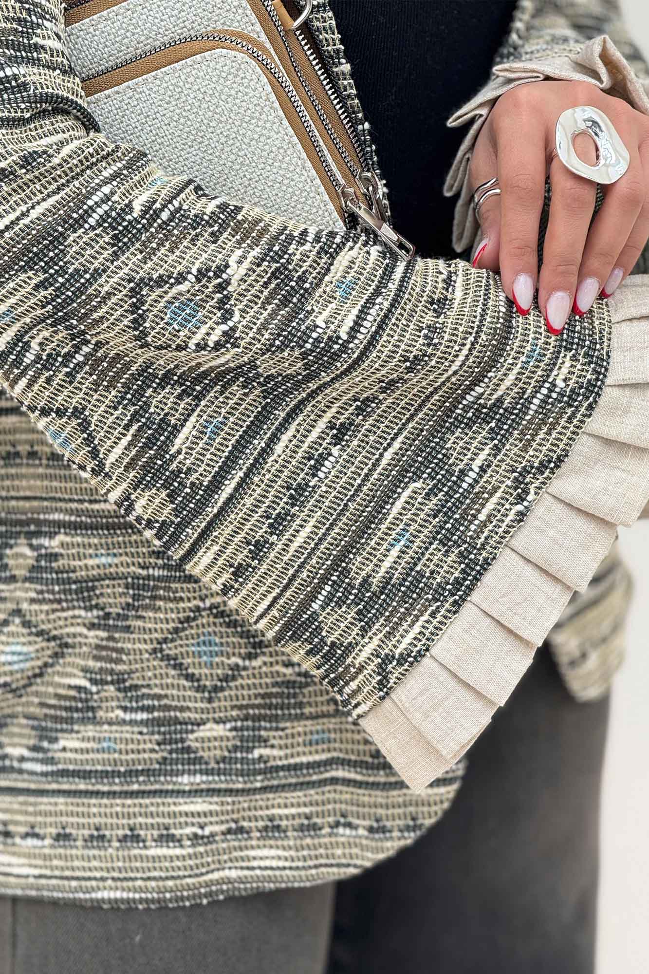 کت مراکشی سر آستین پیله نیل