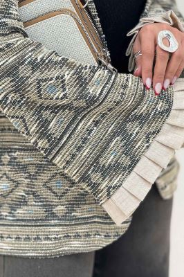 کت مراکشی سر آستین پیله نیل