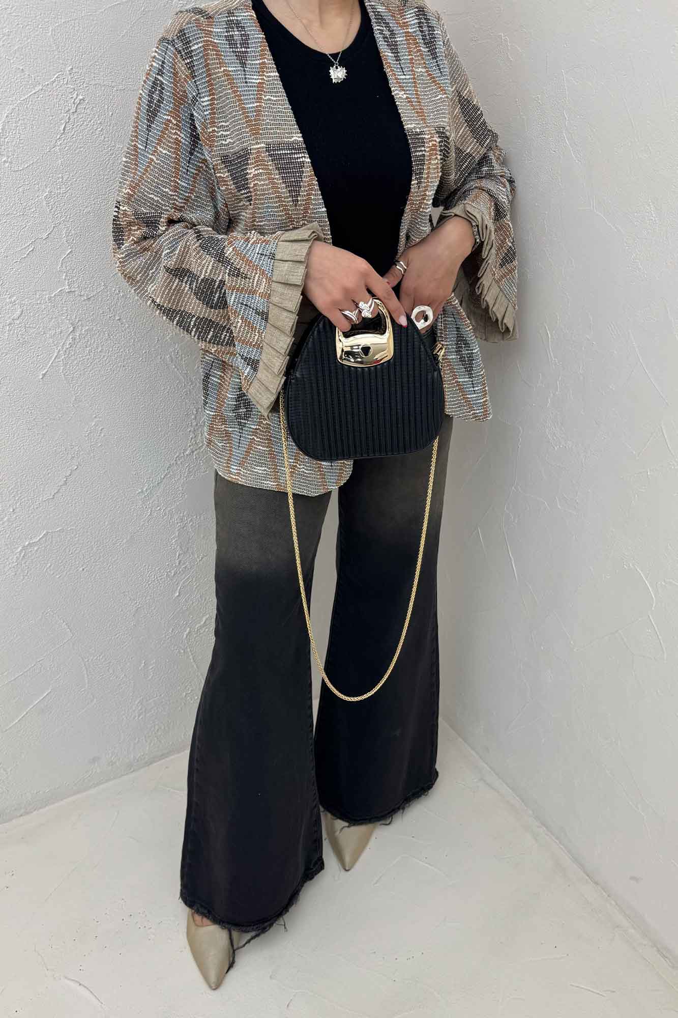 کت مراکشی سر آستین پیله نیل