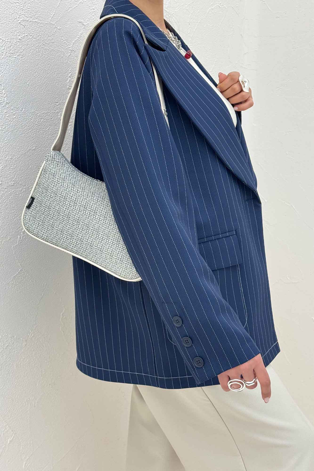 کت کجراه دیپلمات دو جیب تک دکمه لعیا