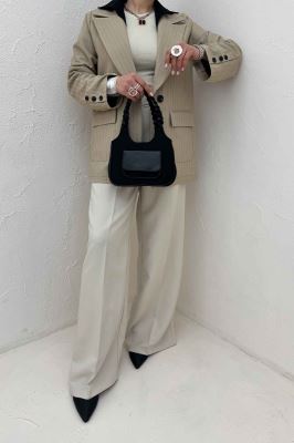 کت کجراه دیپلمات دو جیب تک دکمه لعیا