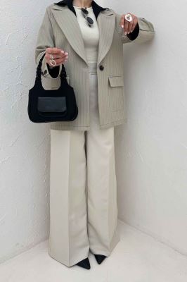 کت کجراه دیپلمات دو جیب تک دکمه لعیا