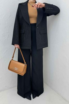 کت کجراه دیپلمات دو جیب تک دکمه لعیا