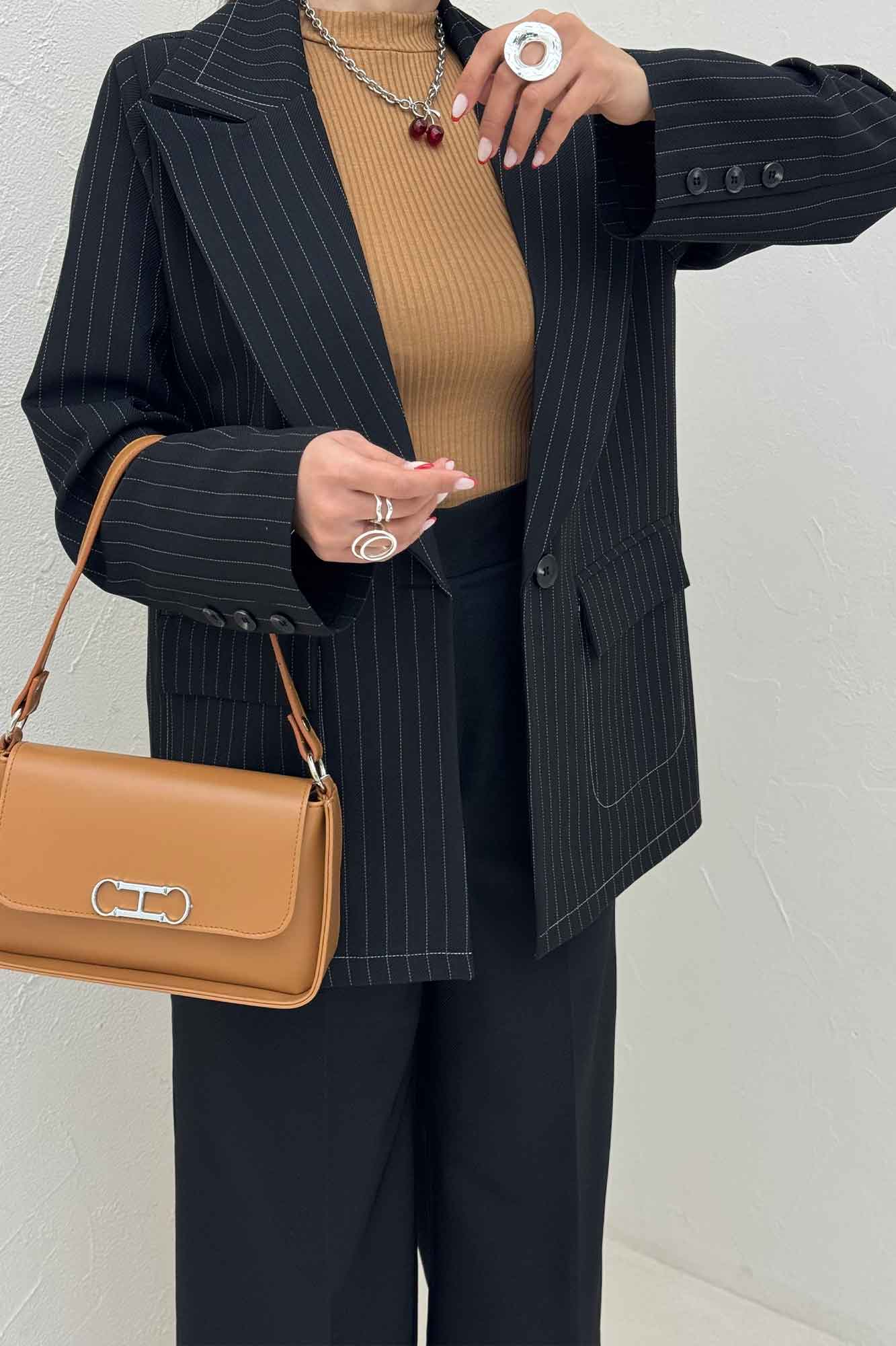 کت کجراه دیپلمات دو جیب تک دکمه لعیا