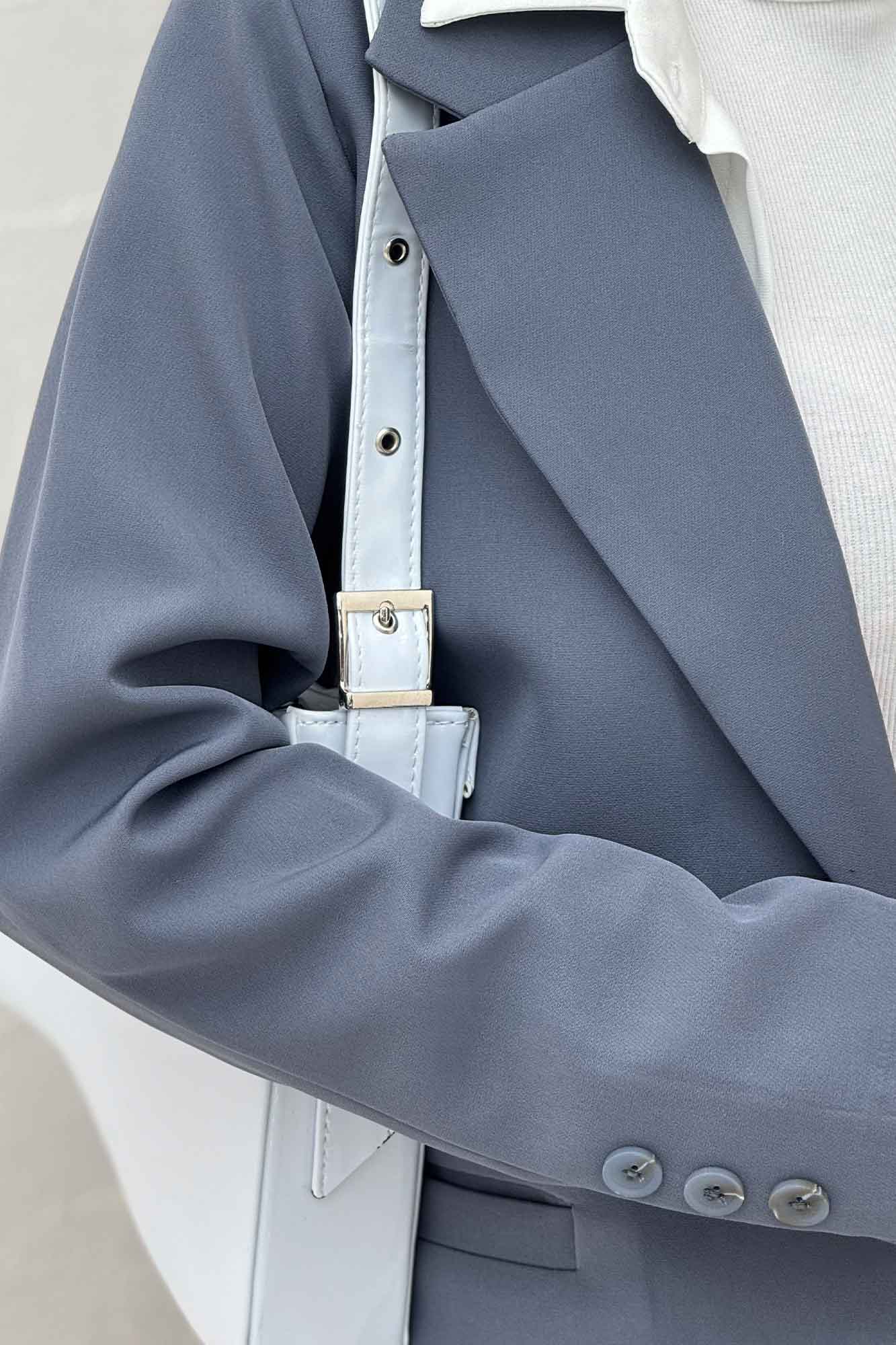 کت مازراتی جیب فیلتو دو دکمه عمودی بلور