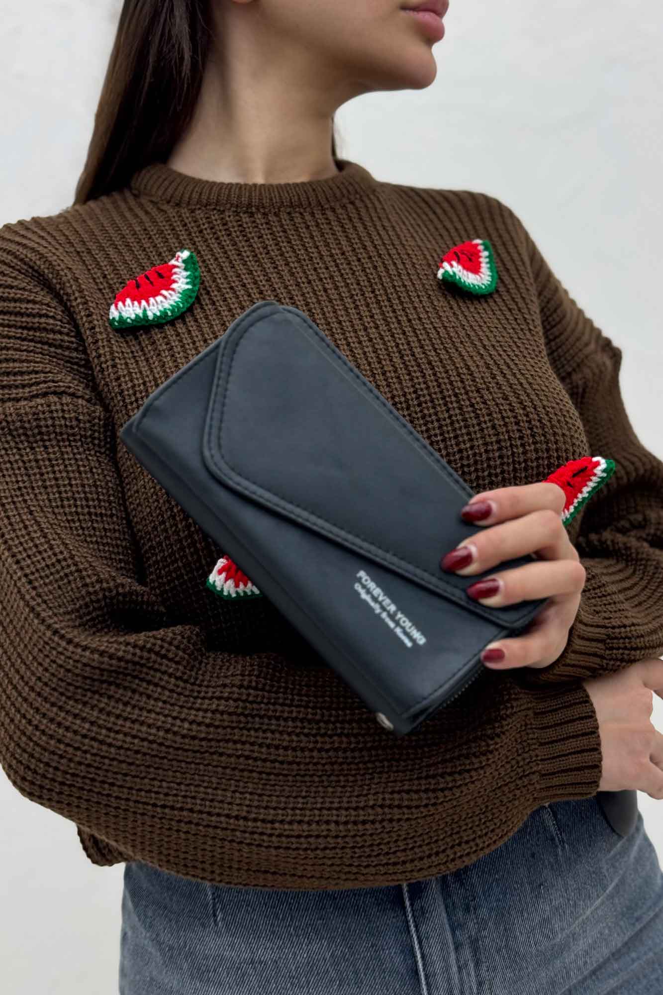 کیف پول پکه کج بند دستی 4754