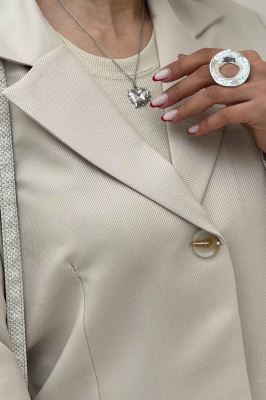 کت کراپ تک دکمه مازراتی کجراه