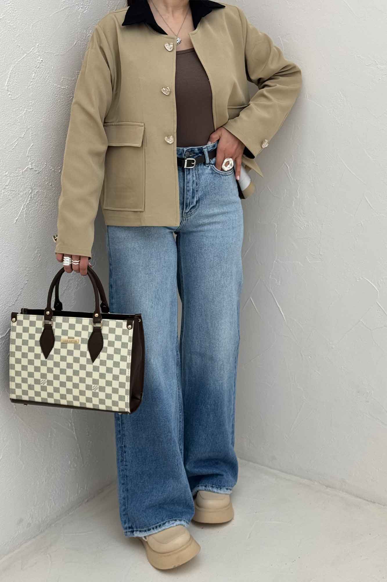 کت یقه گرد مازراتی دو جیب پاکتی ریما