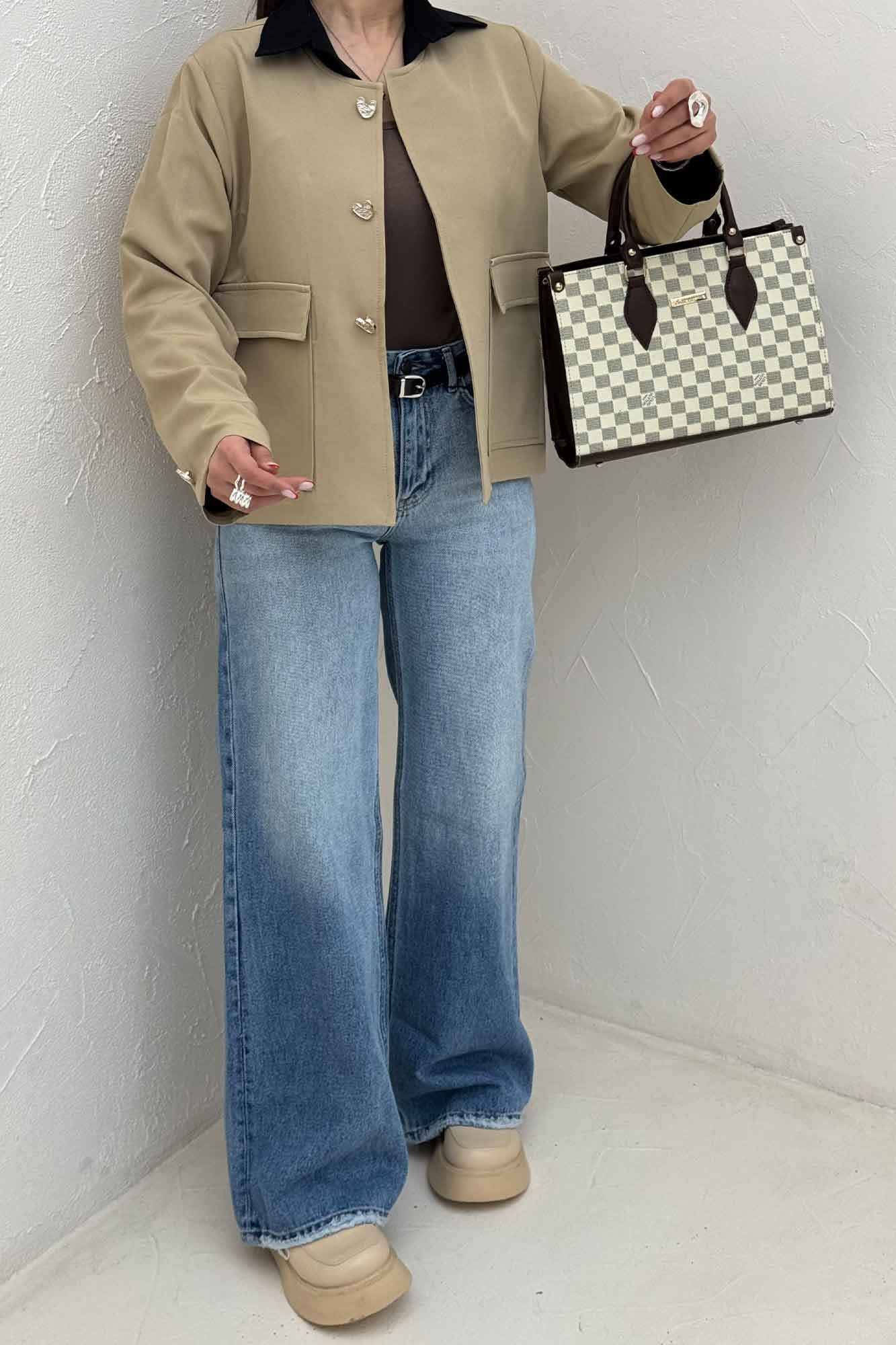 کت یقه گرد مازراتی دو جیب پاکتی ریما