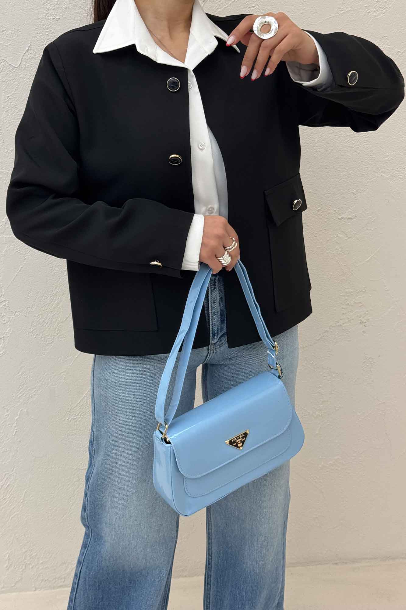 کت یقه گرد مازراتی دو جیب پاکتی ریما