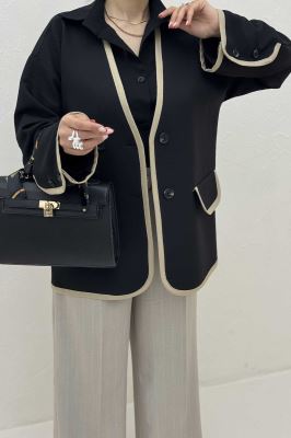 کت مازراتی کجراه گاندوزی سر آستین دکمه