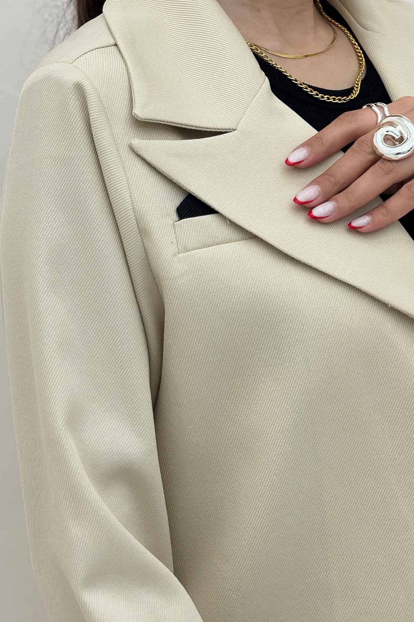 ست کت و شلوار مازراتی کجراه دو رنگ  نازیلا