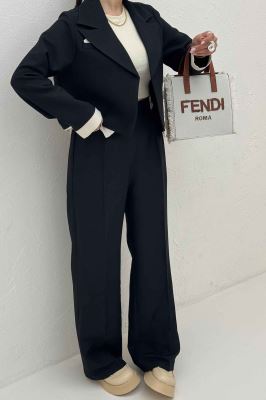 ست کت و شلوار مازراتی کجراه دو رنگ  نازیلا