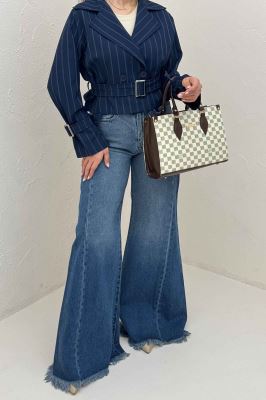 کت کراپ آستین سگگ  بزیاق دیپلمات سما 