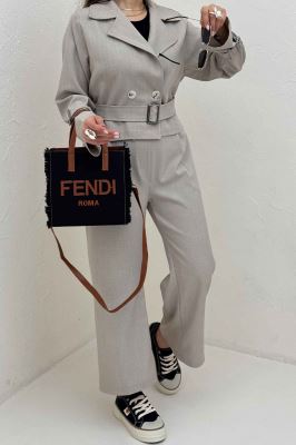 کت کراپ آستین سگگ  بزیاق دیپلمات سما 