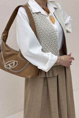 ست جلیقه دامن شانتون قلاب بافی پرنیا