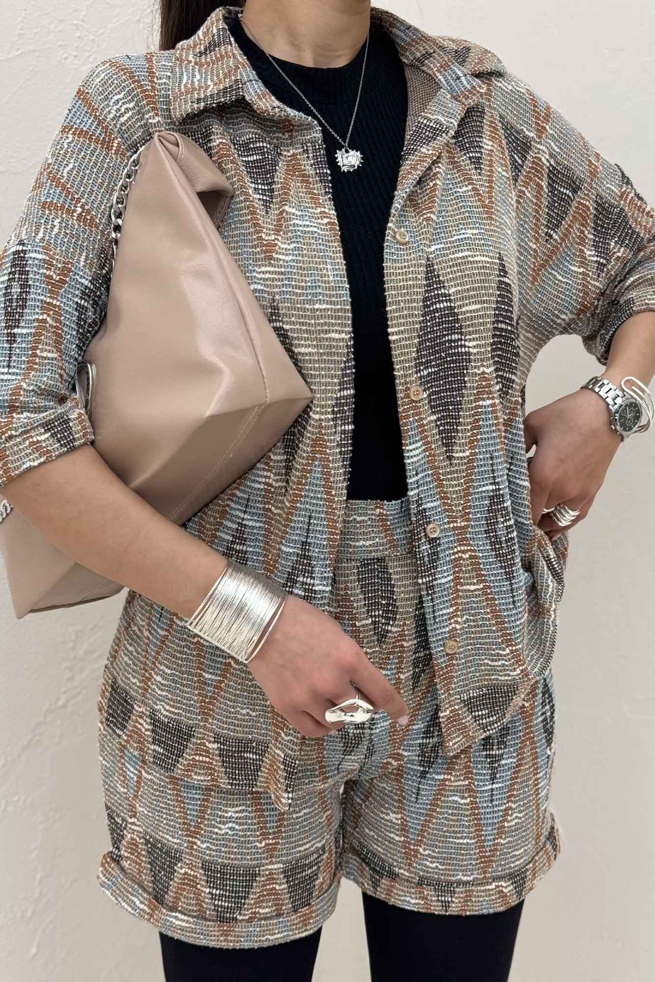 ست شومیز و شورتک مراکشی