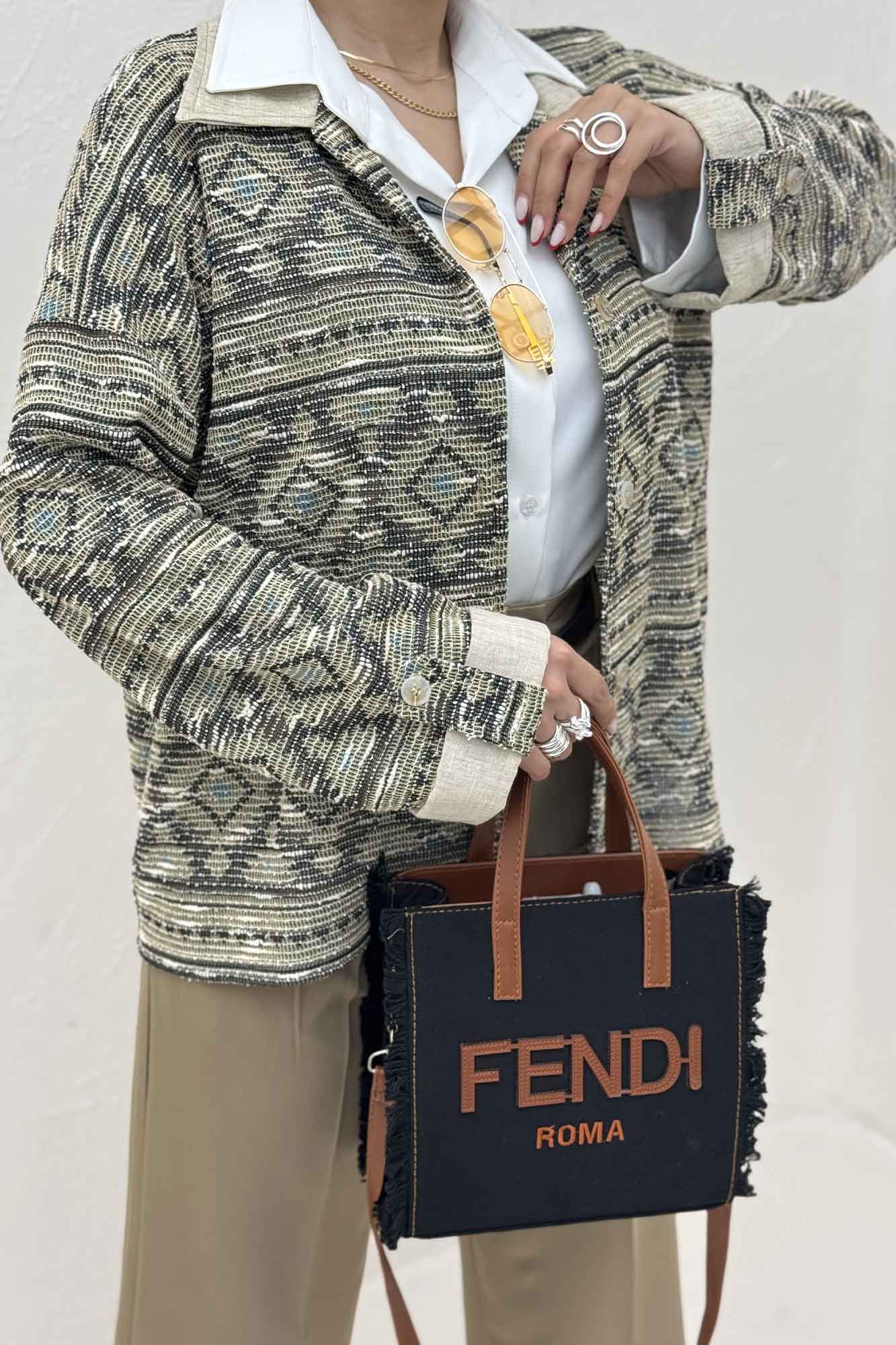 شومیز مراکشی آستین پاگن 